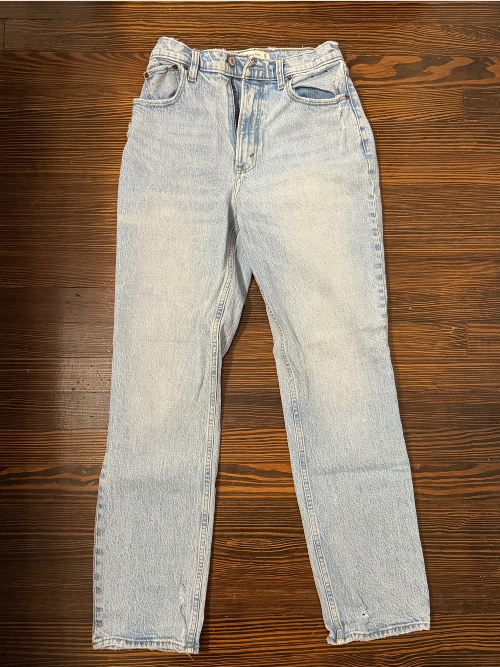 Abercrombie & Fitch Light Blue Straight Leg Jeans